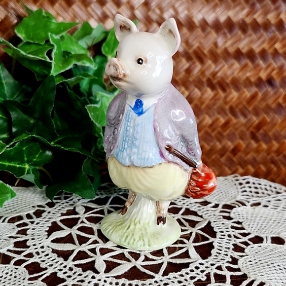 👉*RARE VTG* BESWICK BEATRIX POTTER "PIGLING  BLAND" FIGURE 1956 ~EXCELLENT COND - Picture 3 of 6